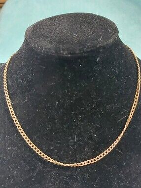 Victorian-Era S.O.B.& Co. Gold-filled Curb Link Vest Chain 15.5" "Mirror Finish"